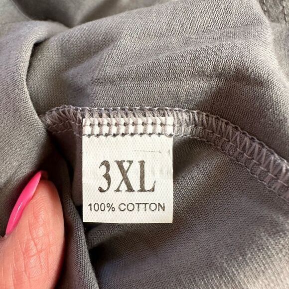 Tank Top Gray Graphic Women's Racerback Plus Size 3XL Floatin - Picture 6 of 7